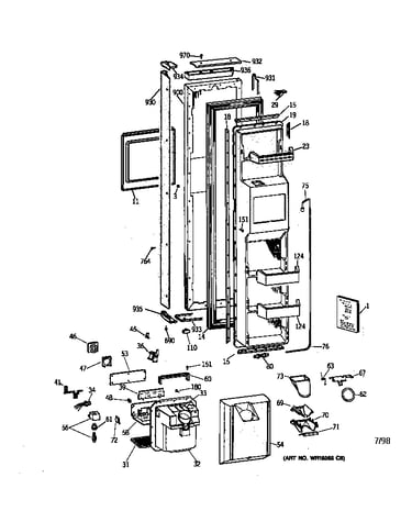 Freezer door