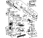 GE TFX25VPAAAA freezer section diagram