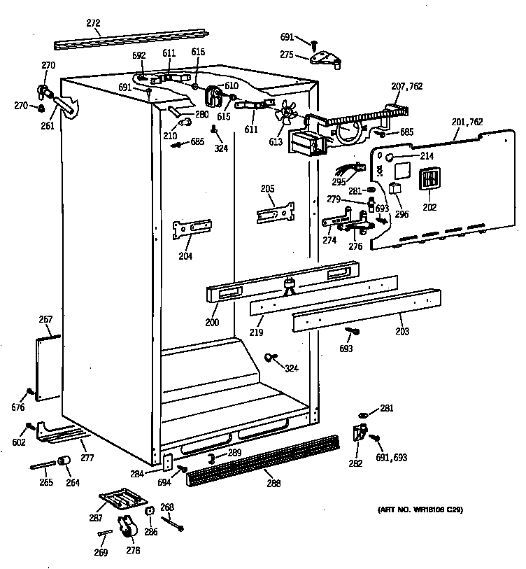 Cabinet parts