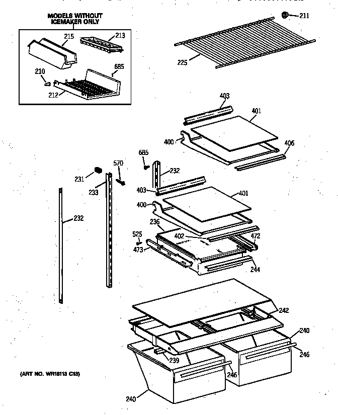 Shelf parts