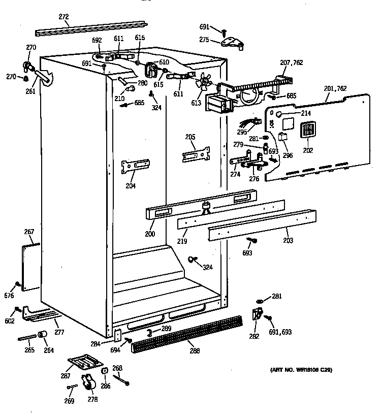 Cabinet parts