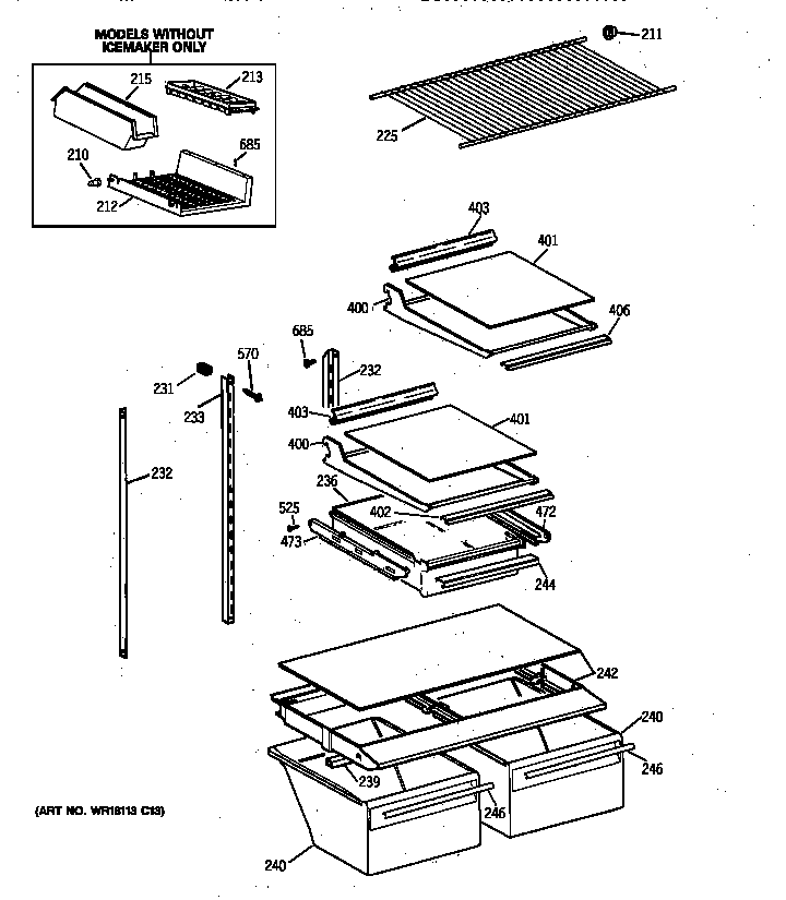 Shelf parts