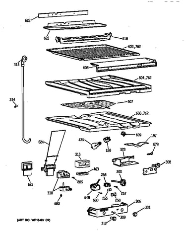 Compartment separator parts