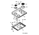 Hotpoint RB754YSAD main top section diagram
