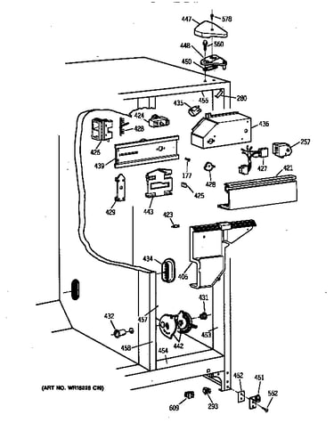 Refrigerator cabinet parts