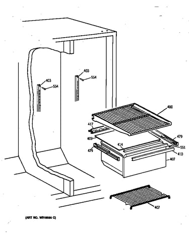 Refrigerator shelving and drawers
