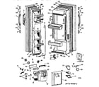 GE MSX25GRBAWW doors diagram