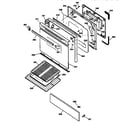 Kenmore 36272471890 door & drawer parts diagram