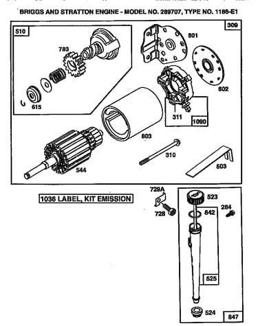 Motor and drive starter