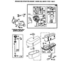 Briggs & Stratton 28R707-1148-E1 carburetor and air cleaner assembly diagram