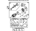 Briggs & Stratton 28R707-1148-E1 motor and drive starter diagram
