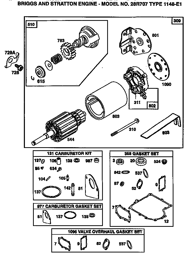 Motor and drive starter
