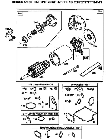 Motor and drive starter