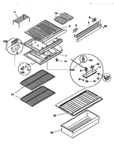 Shelves/controls