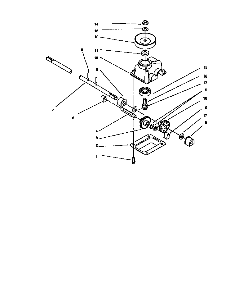 Gear case assembly (10304 only)