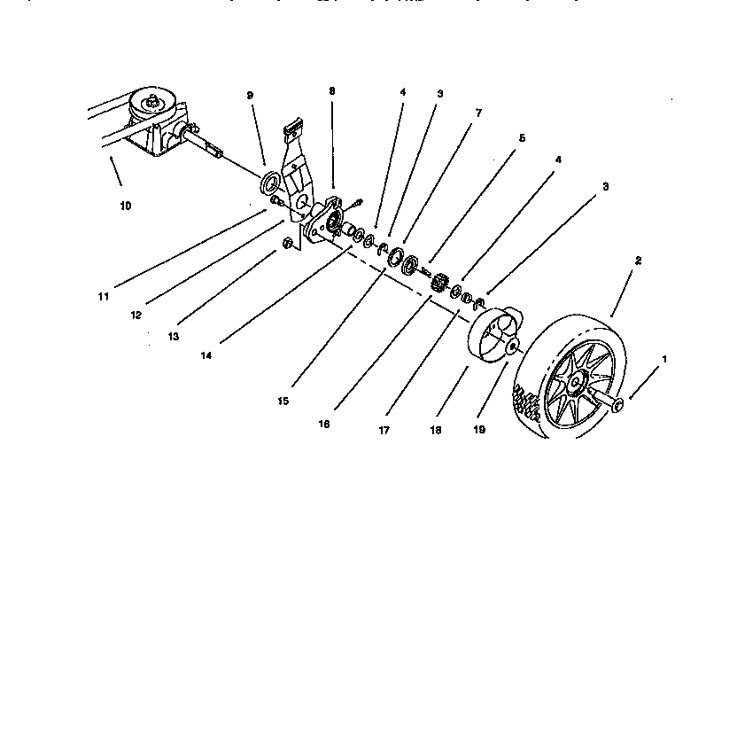 Rear axle assembly (10304 only)