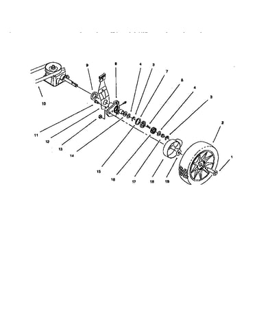 Rear axle assembly (10304 only)