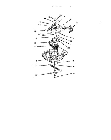 Engine and blade assembly