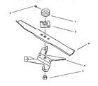 Lawn-Boy 10314-7900001 AND UP blade assembly diagram