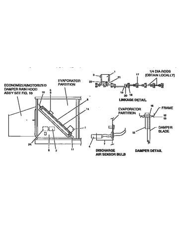 Electronic enthalpy economizer/motorized damper