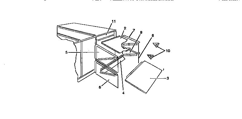 Economizer/motorized damper rain hood assembly (item 1)