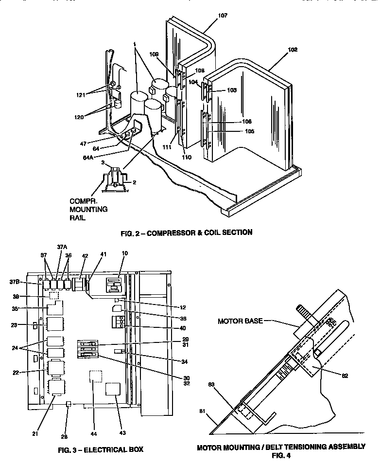 Compressor/ electrical and motor mounting