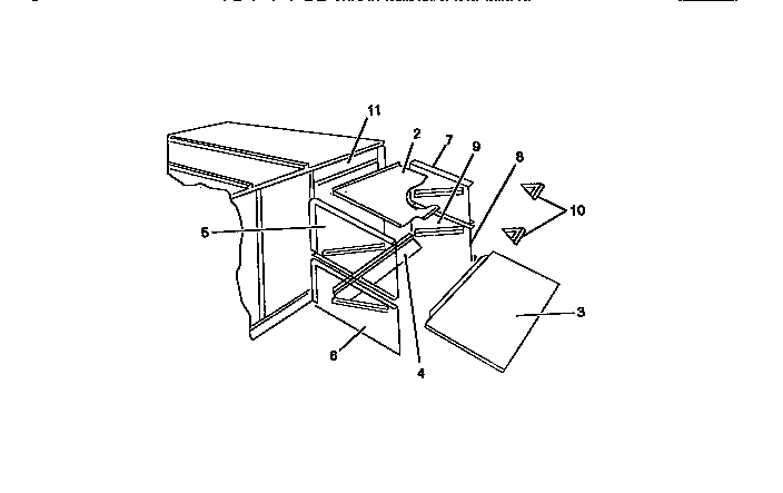 Economizer/motorized damper rain hood assembly (item 1)