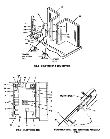 Compressor/electrical and motor mounting