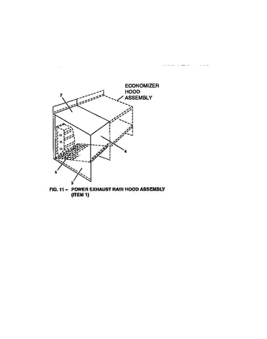 Power exhaust rain hood assembly