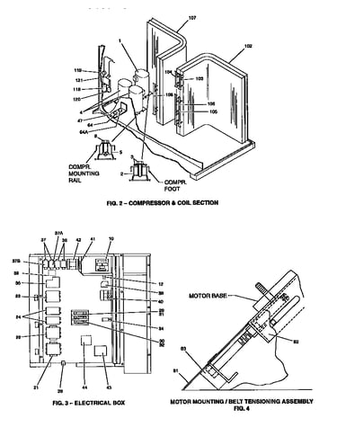 Compressor/electrical and motor mounting