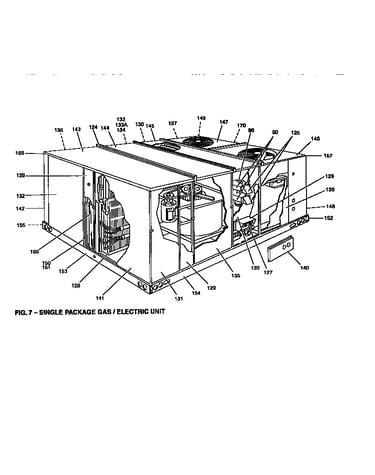 Single package gas/electric unit