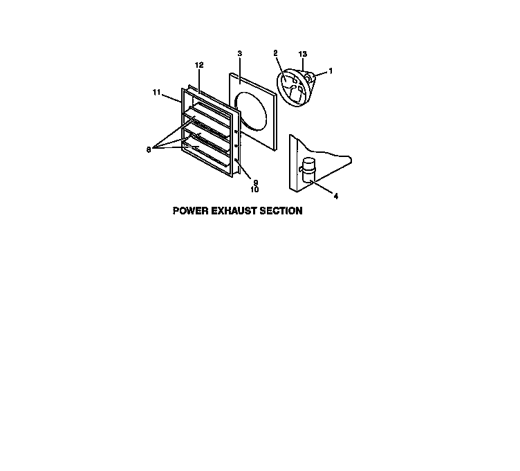 Power exhaust section