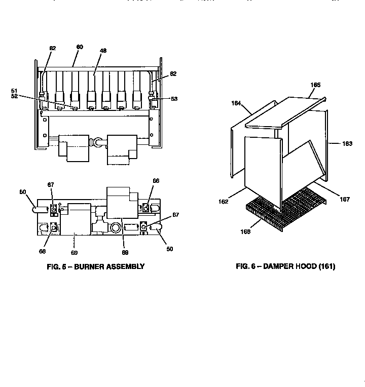 Damper and burner assembly