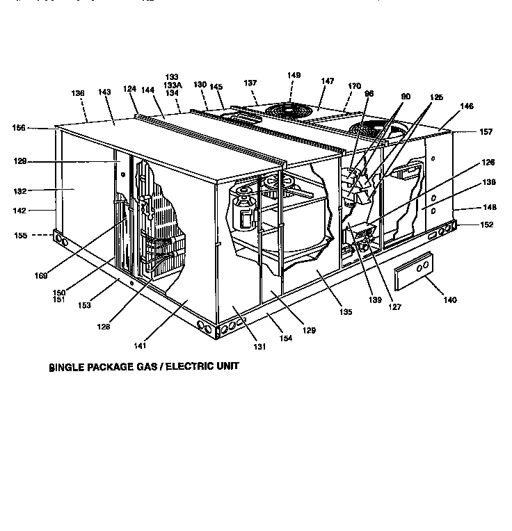 SINGLE PACKAGE CABINET PARTS