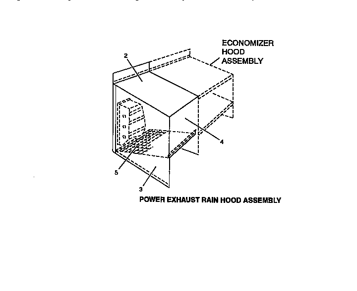 Power exhaust rain hood