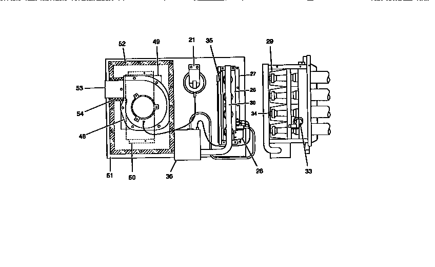 Gas heat section