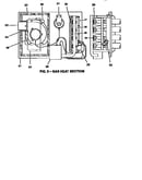 Gas heat section