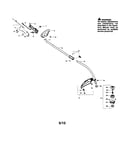 Handle/drive shaft/shield
