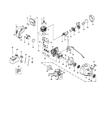 Cylinder/crankshaft/crankcase