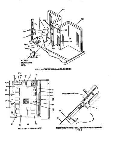 Compressor/electrical and motor mounting