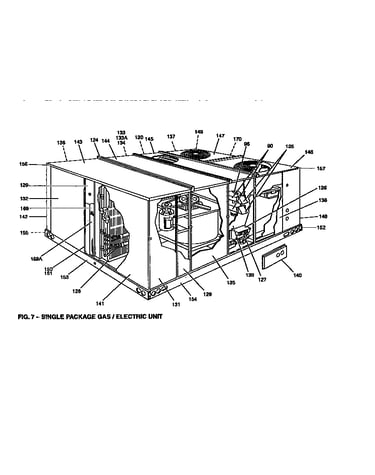 Single package gas/electric unit