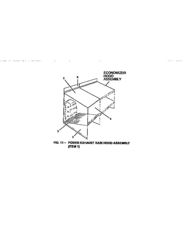 Power exhaust rain hood assembly