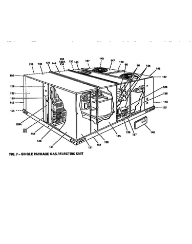 Single package gas/electric unit