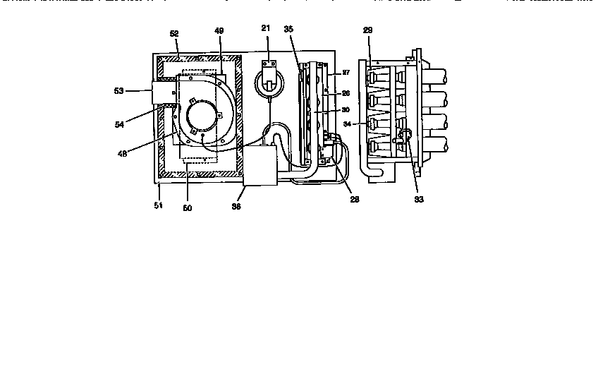 Gas heat section