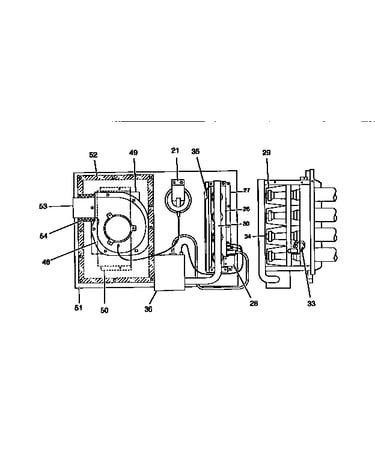 Gas heat section