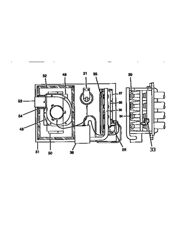 Gas heat section