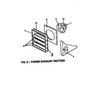 York D2CG240N24058 power exhaust section diagram