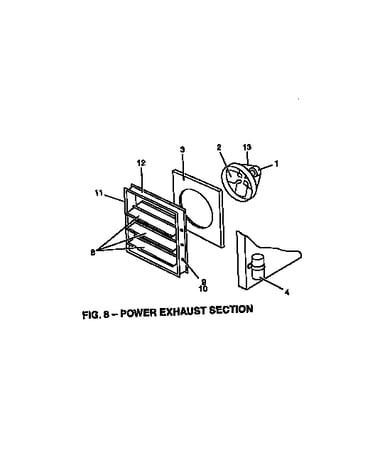 Power exhaust section