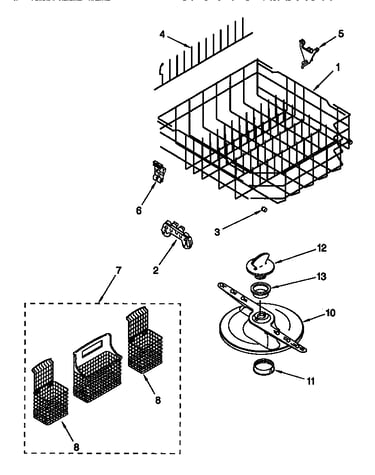 Lower dishrack