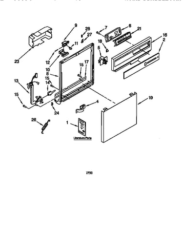 Frame and console
